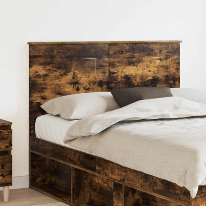 vidaXL Headboard Smoked Oak 100 cm Engineered Wood