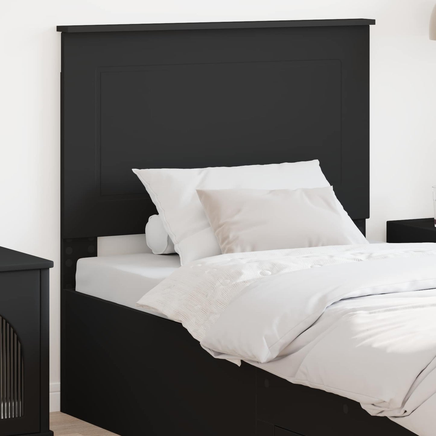 vidaXL Headboard Black Oak 100 cm Engineered Wood