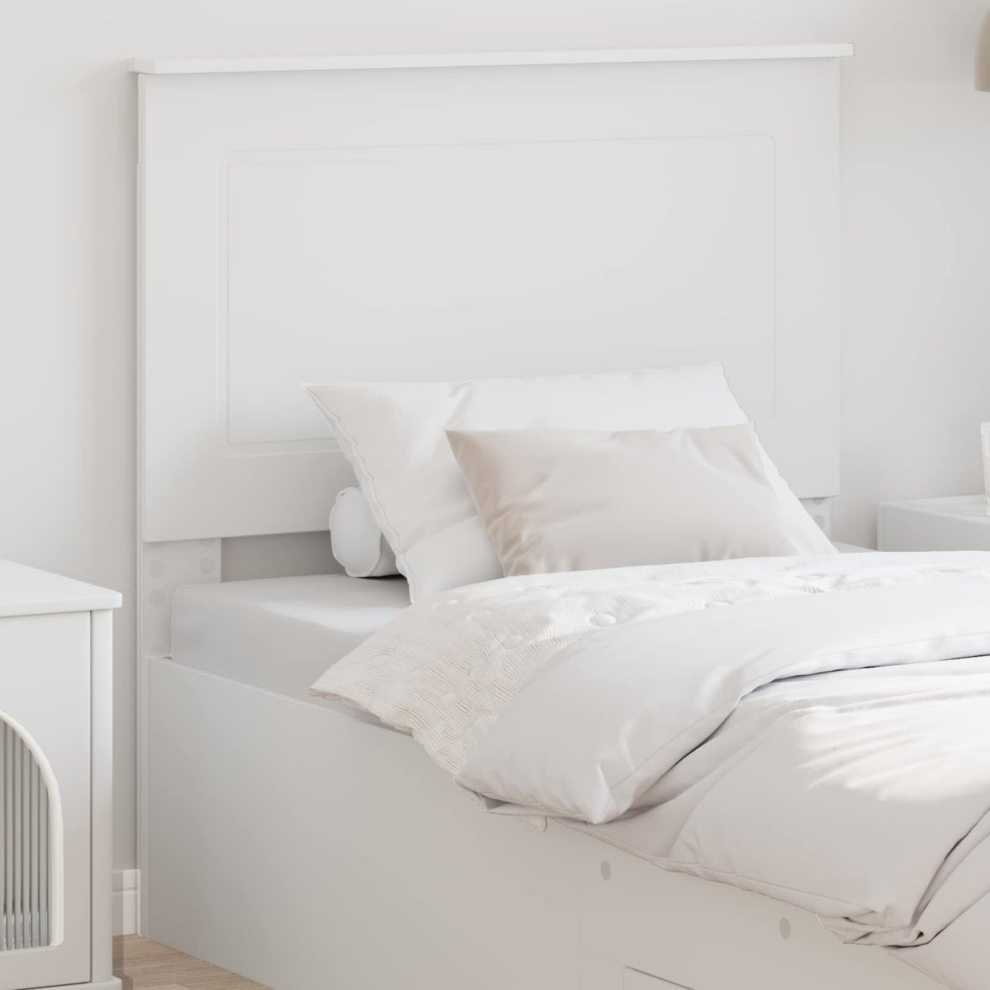 vidaXL Headboard White 100 cm Engineered Wood