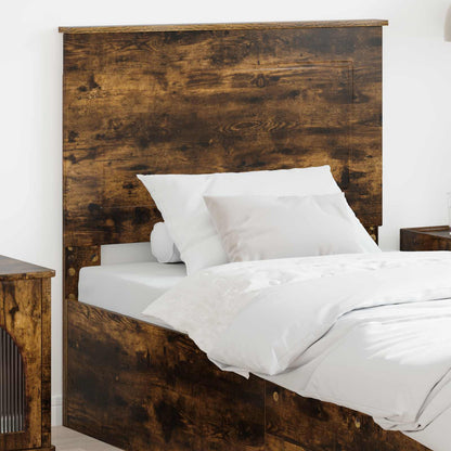 vidaXL Headboard Smoked Oak 100 cm Engineered Wood