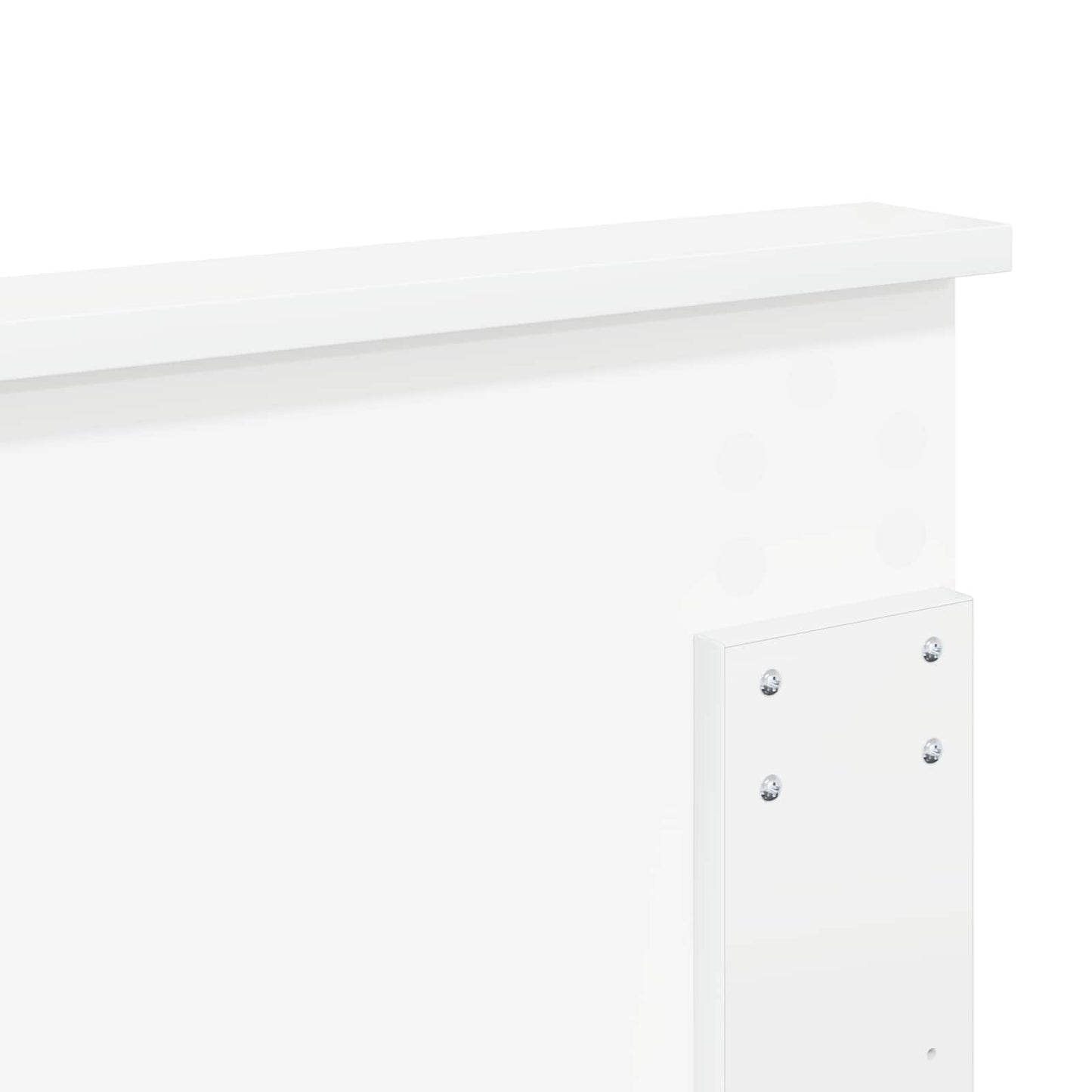 vidaXL Headboard with Headboard White 200 cm Engineered wood