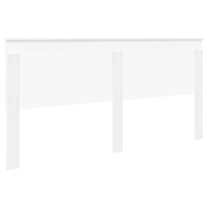 vidaXL Headboard with Headboard White 200 cm Engineered wood