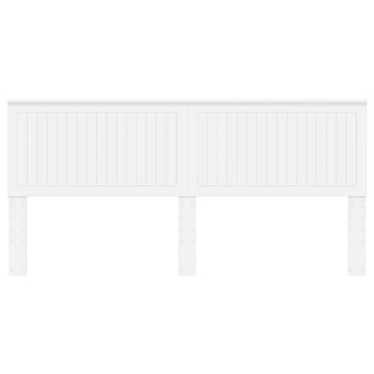 vidaXL Headboard with Headboard White 200 cm Engineered wood