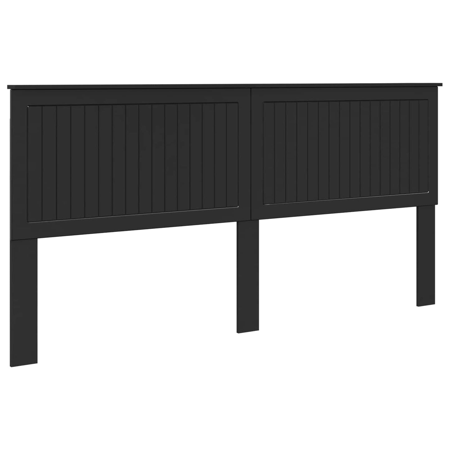 vidaXL Headboard with Headboard Black Oak 200 cm Engineered wood