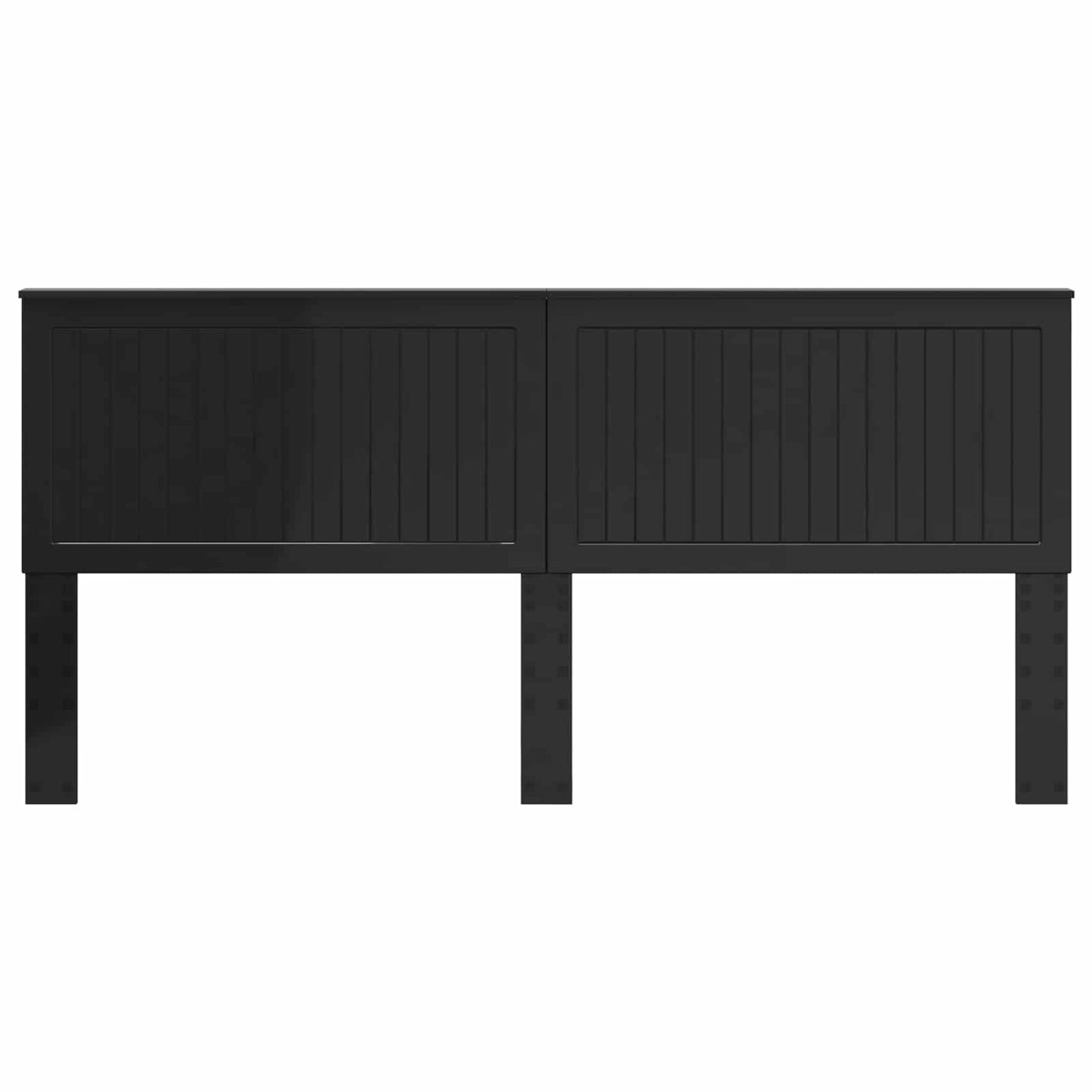 vidaXL Headboard with Headboard Black Oak 200 cm Engineered wood