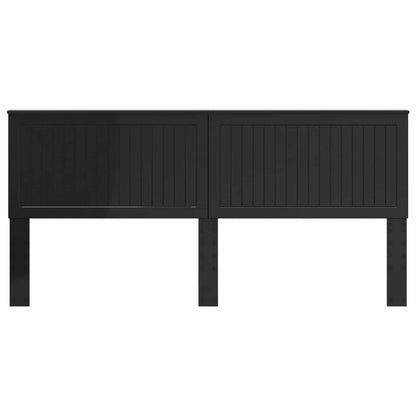 vidaXL Headboard with Headboard Black Oak 200 cm Engineered wood