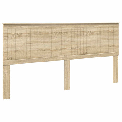 vidaXL Headboard with Headboard Sonoma Oak 200 cm Engineered wood