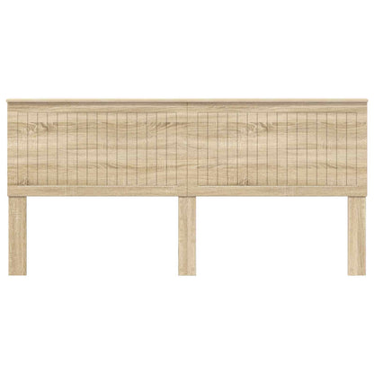 vidaXL Headboard with Headboard Sonoma Oak 200 cm Engineered wood
