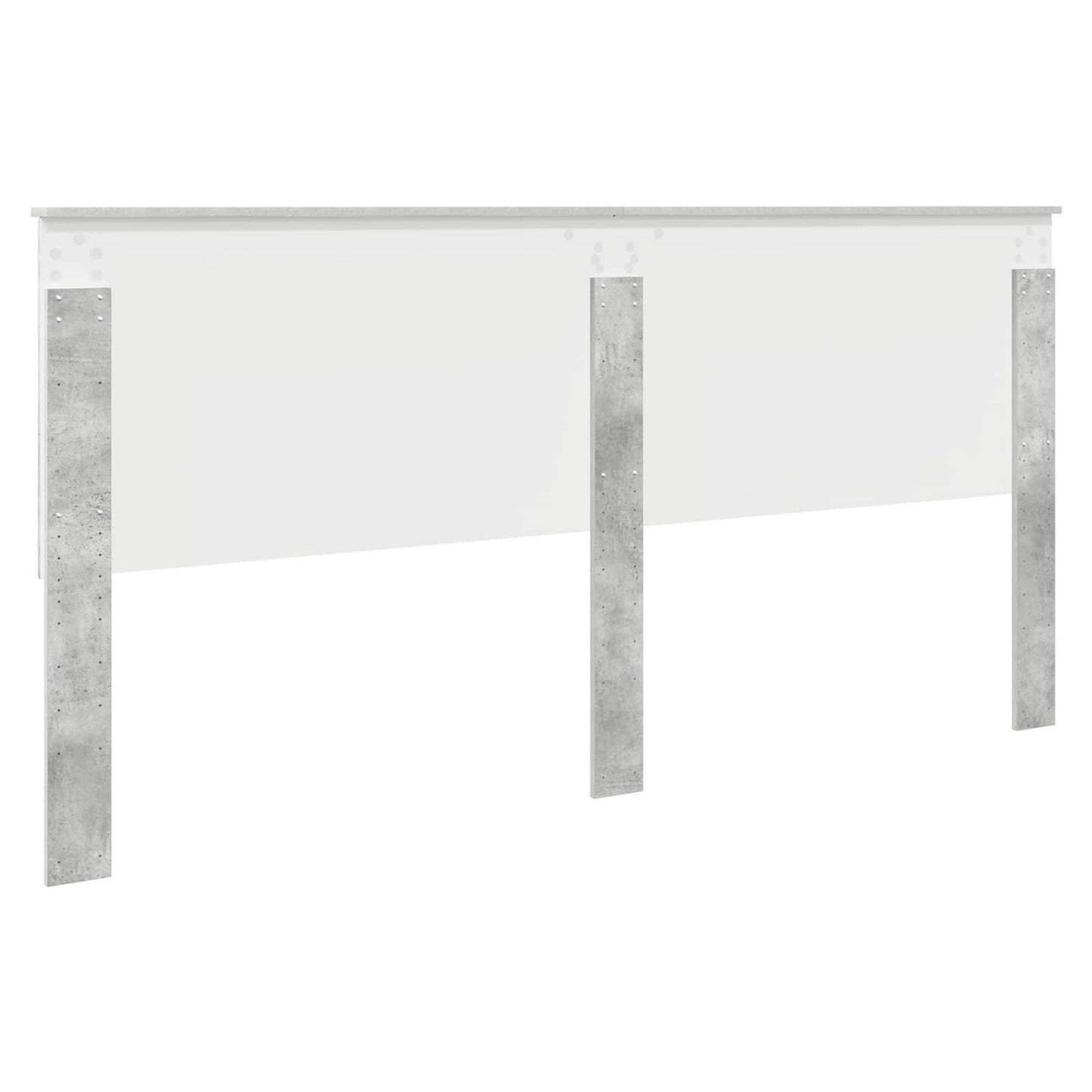 vidaXL Headboard with Headboard Concrete Grey 200 cm Engineered wood
