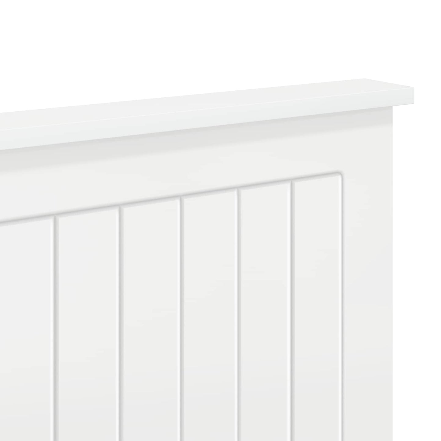 vidaXL Headboard with Headboard Gloss White 200 cm Engineered wood