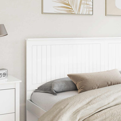 vidaXL Headboard with Headboard Gloss White 200 cm Engineered wood