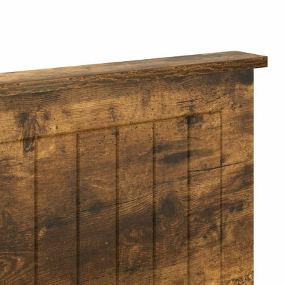 vidaXL Headboard with Headboard Smoked Oak 200 cm Engineered wood