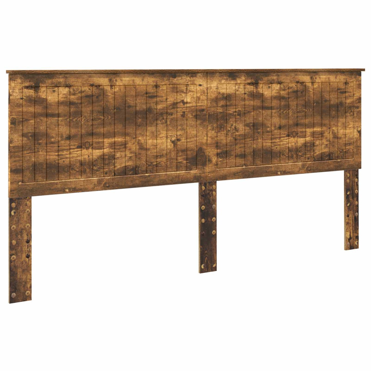 vidaXL Headboard with Headboard Smoked Oak 200 cm Engineered wood