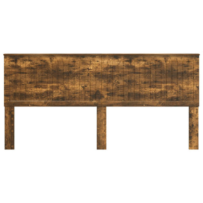 vidaXL Headboard with Headboard Smoked Oak 200 cm Engineered wood