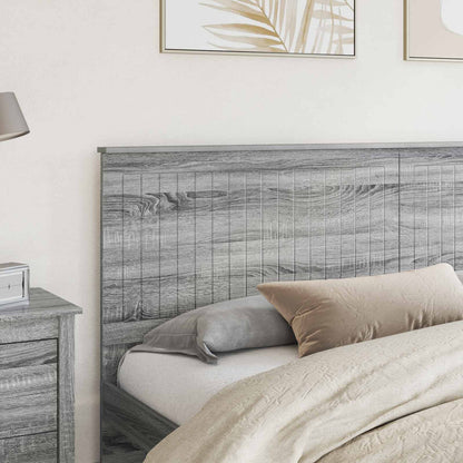 vidaXL Headboard with Headboard Grey Sonoma 200 cm Engineered wood