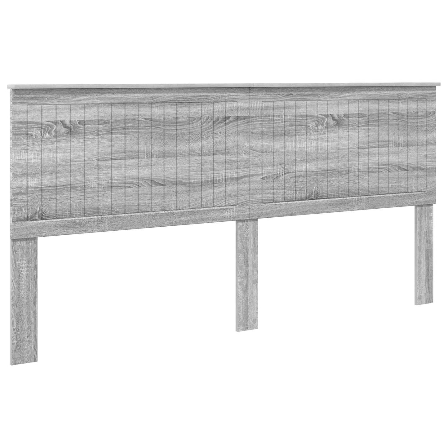 vidaXL Headboard with Headboard Grey Sonoma 200 cm Engineered wood