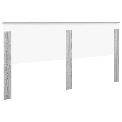 vidaXL Headboard with Headboard Grey Sonoma 200 cm Engineered wood