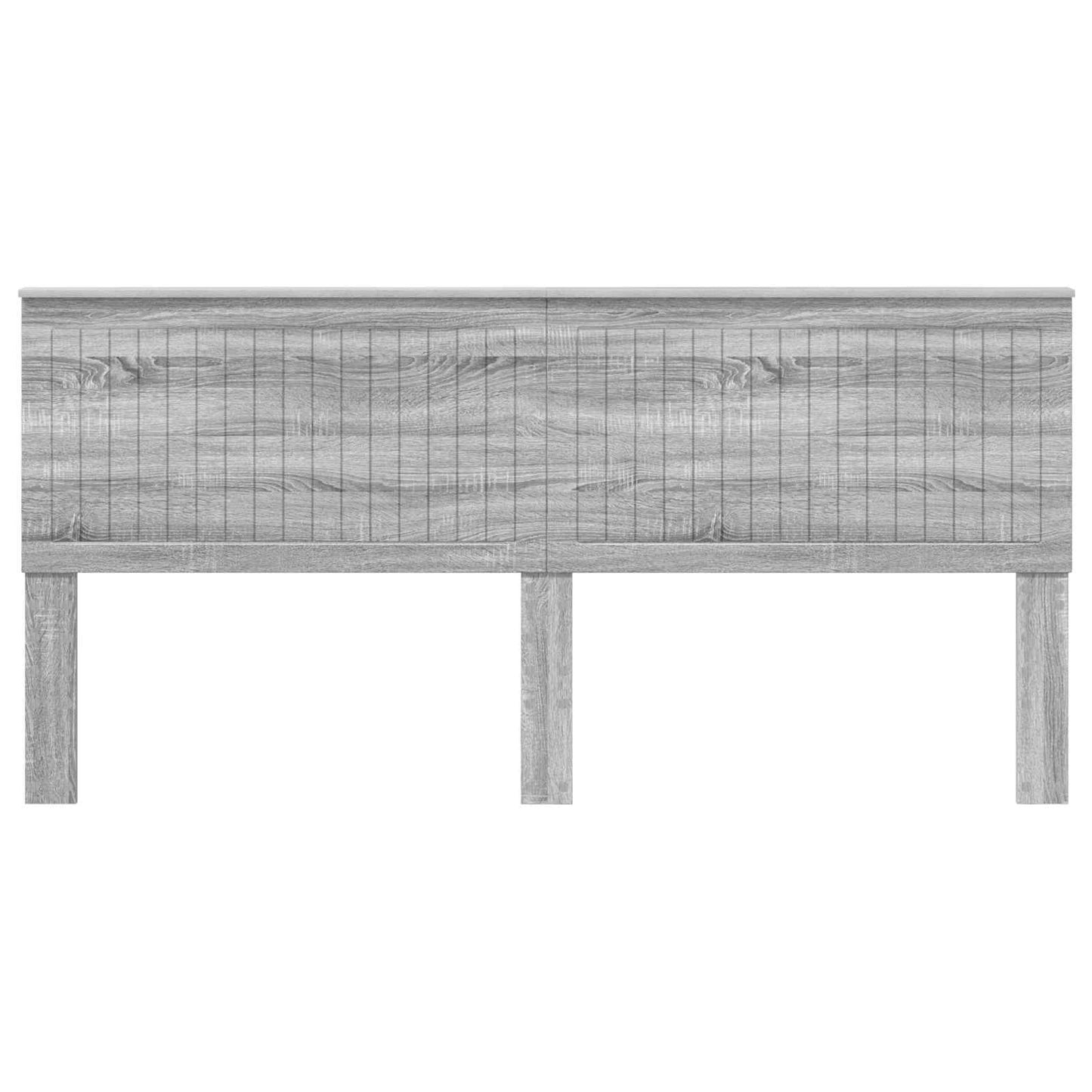 vidaXL Headboard with Headboard Grey Sonoma 200 cm Engineered wood