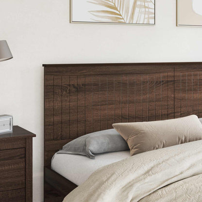 vidaXL Headboard with Headboard Brown Oak 200 cm Engineered wood