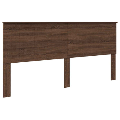 vidaXL Headboard with Headboard Brown Oak 200 cm Engineered wood