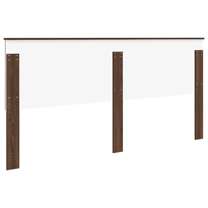 vidaXL Headboard with Headboard Brown Oak 200 cm Engineered wood