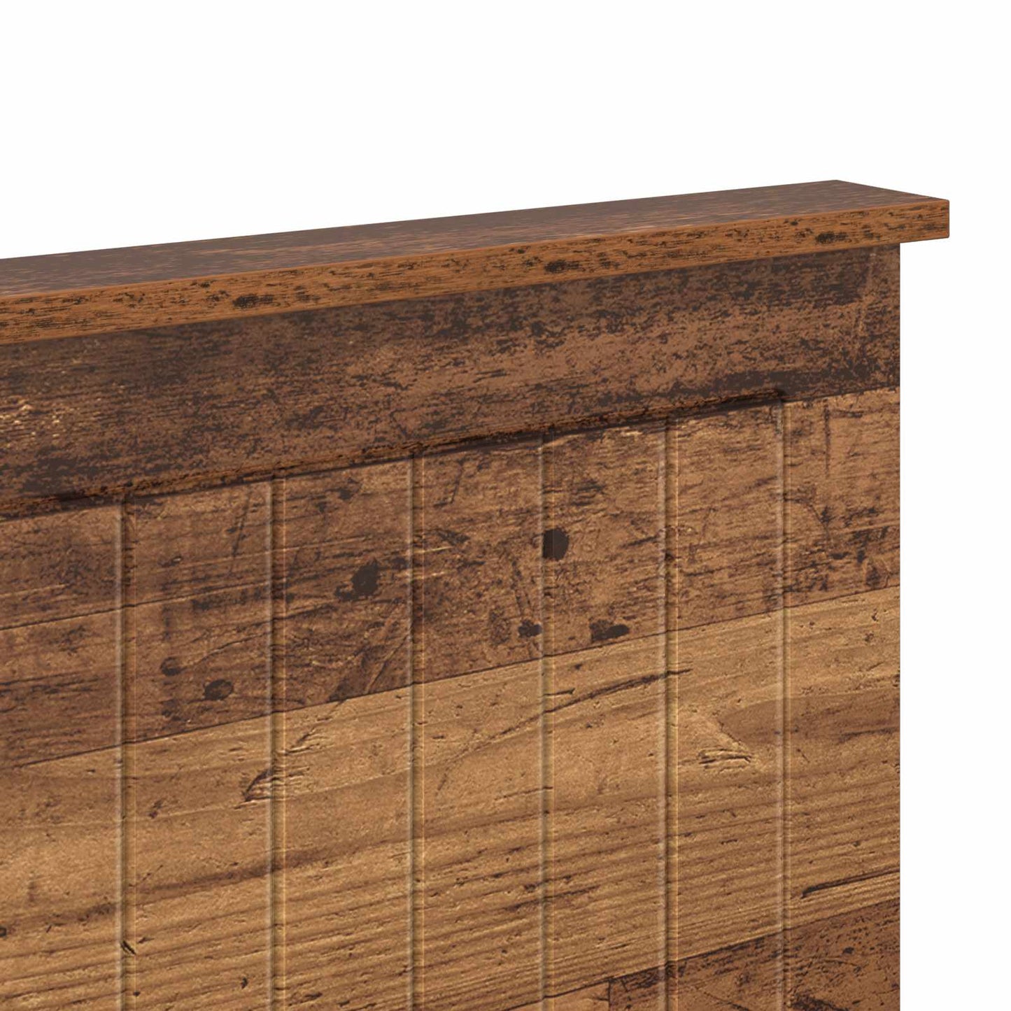 vidaXL Headboard with Headboard Old Wood 200 cm Engineered wood