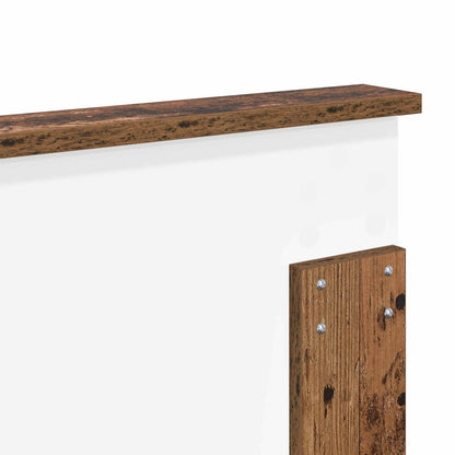 vidaXL Headboard with Headboard Old Wood 200 cm Engineered wood