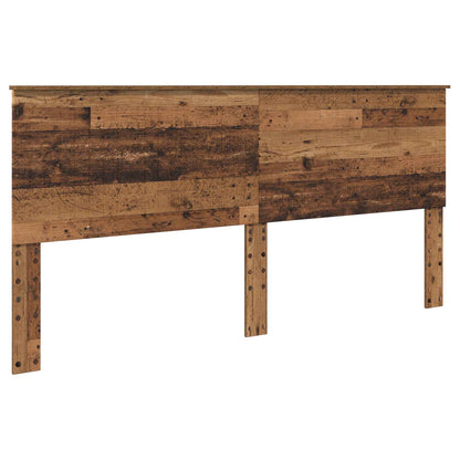 vidaXL Headboard with Headboard Old Wood 200 cm Engineered wood