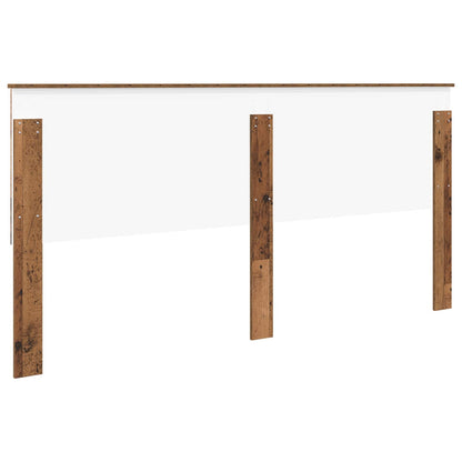 vidaXL Headboard with Headboard Old Wood 200 cm Engineered wood