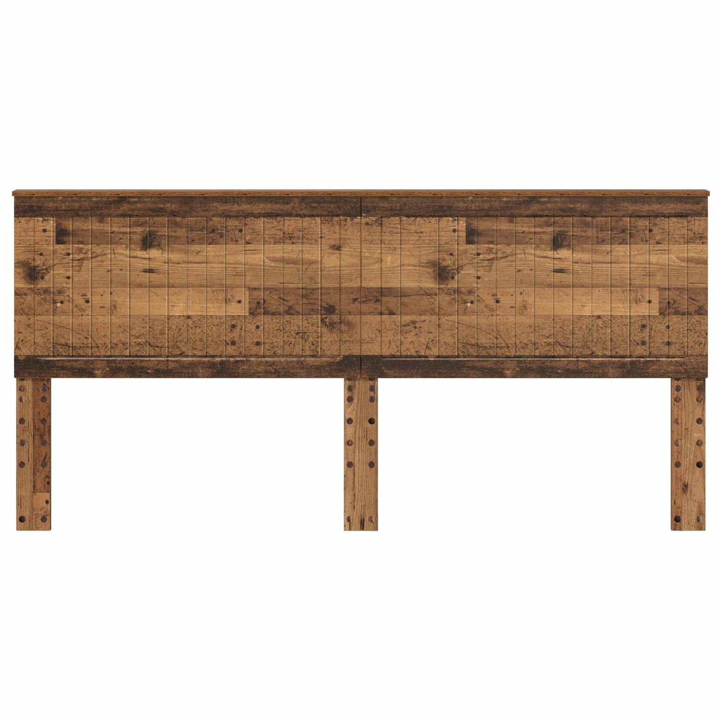 vidaXL Headboard with Headboard Old Wood 200 cm Engineered wood