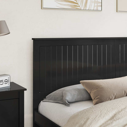 vidaXL Headboard with Headboard Black Oak 180 cm Engineered wood