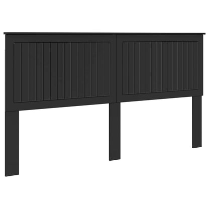 vidaXL Headboard with Headboard Black Oak 180 cm Engineered wood