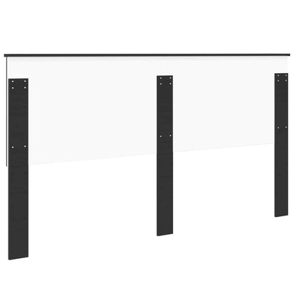 vidaXL Headboard with Headboard Black Oak 180 cm Engineered wood
