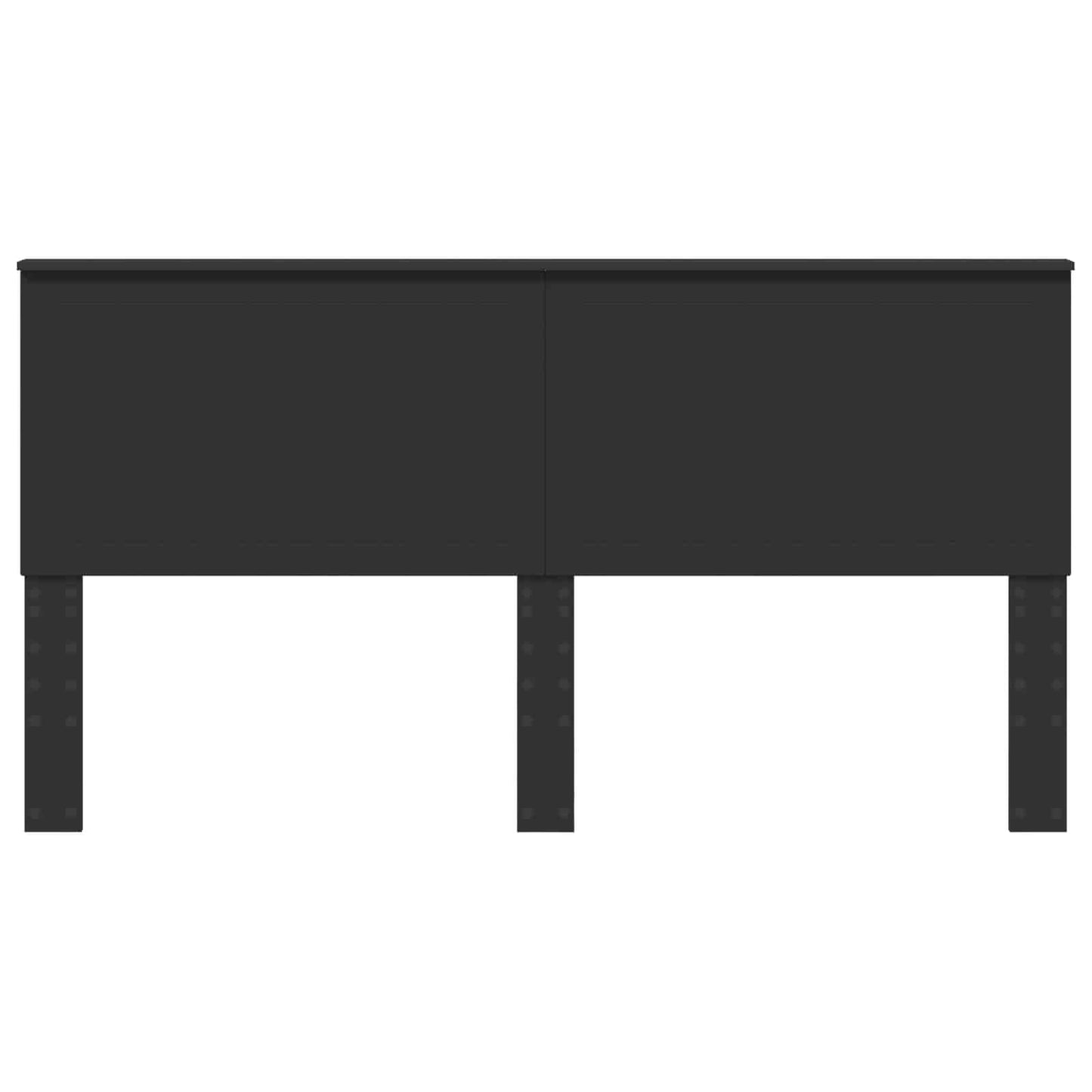vidaXL Headboard with Headboard Black Oak 180 cm Engineered wood