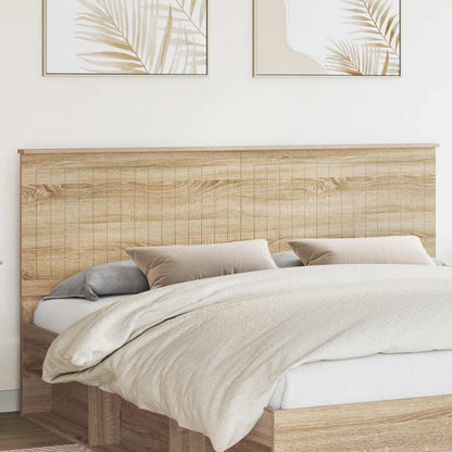 vidaXL Headboard with Headboard Sonoma Oak 180 cm Engineered wood