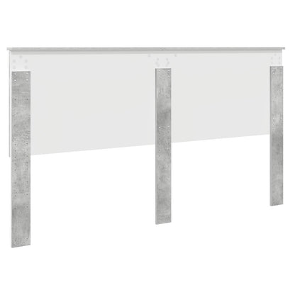 vidaXL Headboard with Headboard Concrete Grey 180 cm Engineered wood