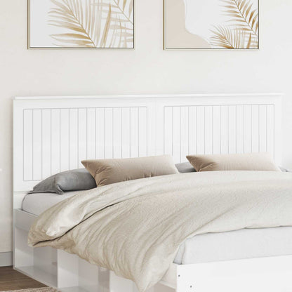 vidaXL Headboard with Headboard Gloss White 180 cm Engineered wood