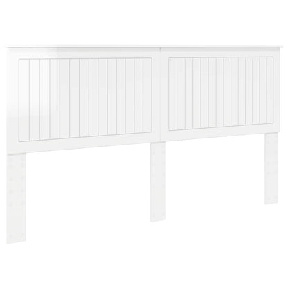 vidaXL Headboard with Headboard Gloss White 180 cm Engineered wood