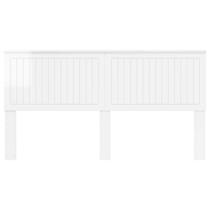 vidaXL Headboard with Headboard Gloss White 180 cm Engineered wood