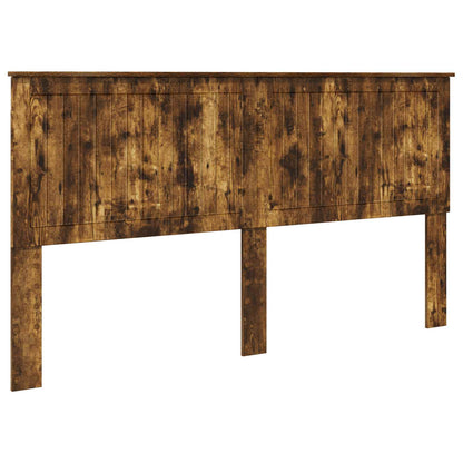 vidaXL Headboard with Headboard Smoked Oak 180 cm Engineered wood