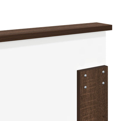 vidaXL Headboard with Headboard Brown Oak 180 cm Engineered wood