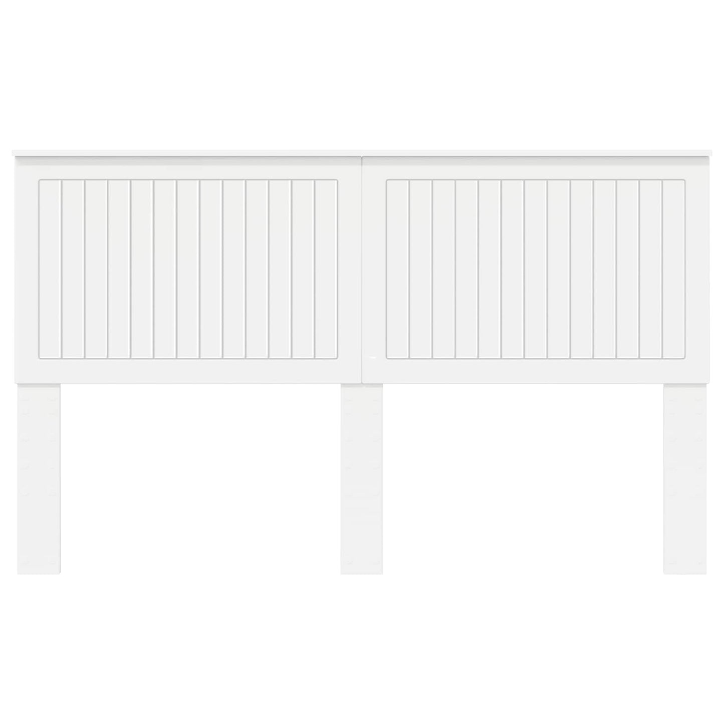 vidaXL Headboard with Headboard White 160 cm Engineered wood