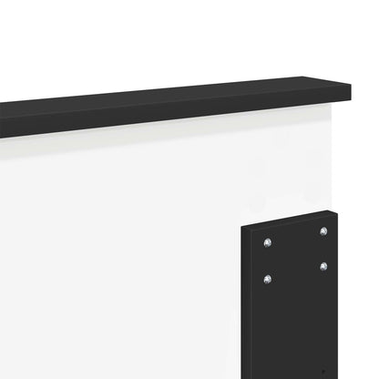 vidaXL Headboard with Headboard Black Oak 160 cm Engineered wood