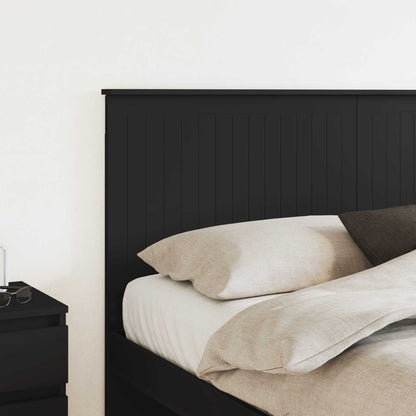 vidaXL Headboard with Headboard Black Oak 160 cm Engineered wood