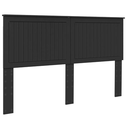 vidaXL Headboard with Headboard Black Oak 160 cm Engineered wood
