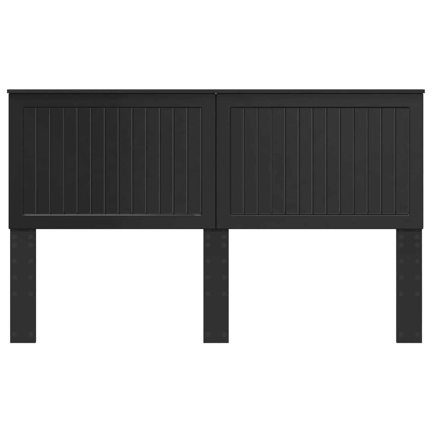 vidaXL Headboard with Headboard Black Oak 160 cm Engineered wood