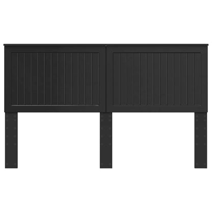 vidaXL Headboard with Headboard Black Oak 160 cm Engineered wood