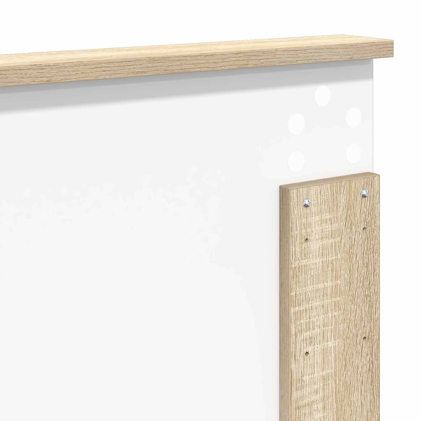 vidaXL Headboard with Headboard Sonoma Oak 160 cm Engineered wood