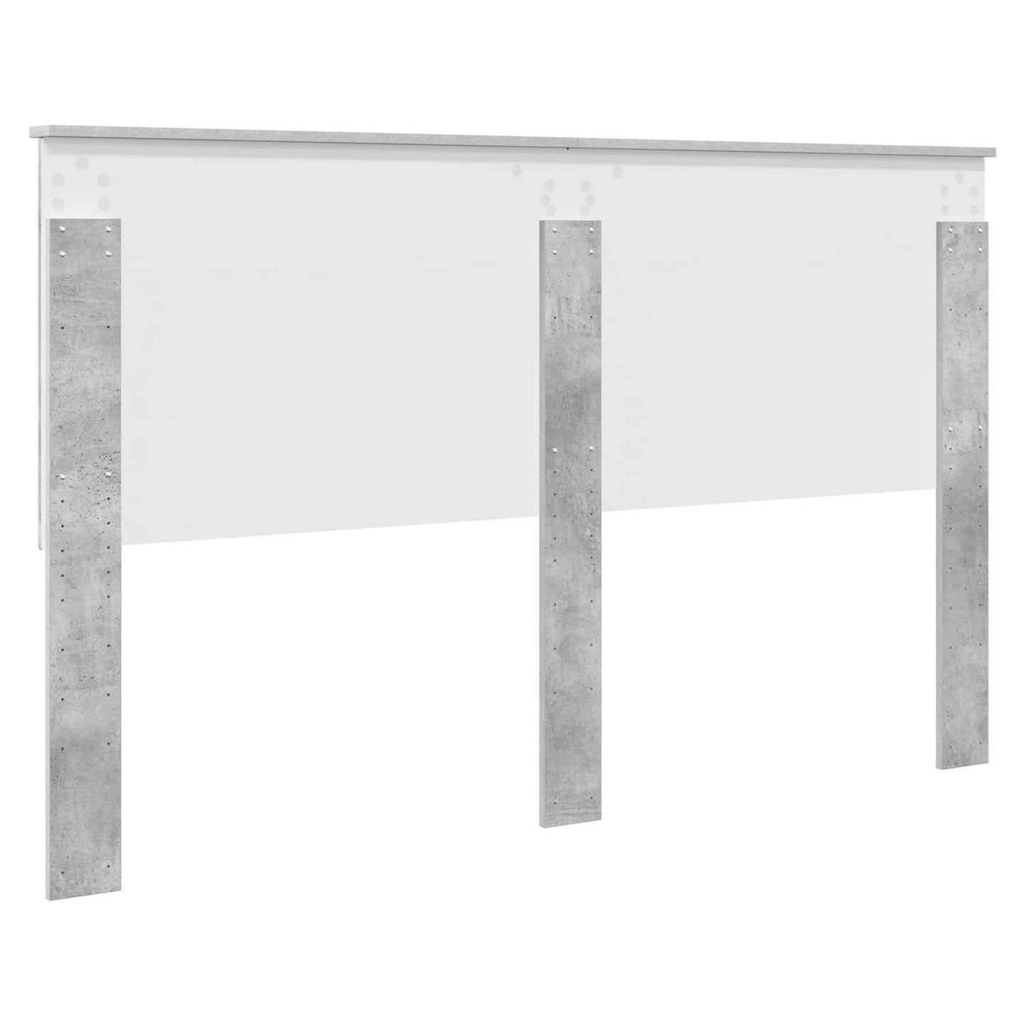 vidaXL Headboard with Headboard Concrete Grey 160 cm Engineered wood