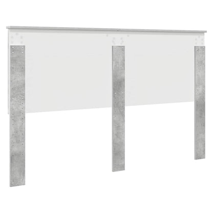 vidaXL Headboard with Headboard Concrete Grey 160 cm Engineered wood